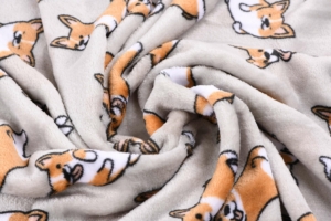 ARDESTO Плед Flannel, 160х200см, корги, 100% полиэстер