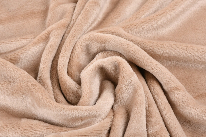 ARDESTO Flannel blanket, 200x220cm, beige, 100% polyester