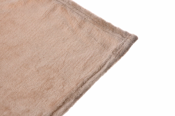 ARDESTO Flannel blanket, 200x220cm, beige, 100% polyester