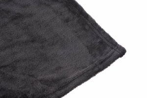 ARDESTO Flannel blanket, 160x200cm, dark grey, 100% polyester