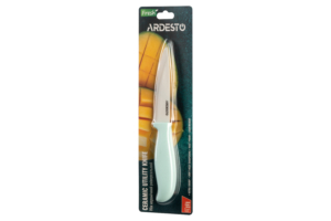 ARDESTO Ceramic Utility Knife Fresh 20.5 cm, tiffany blue, ceramics/plastic