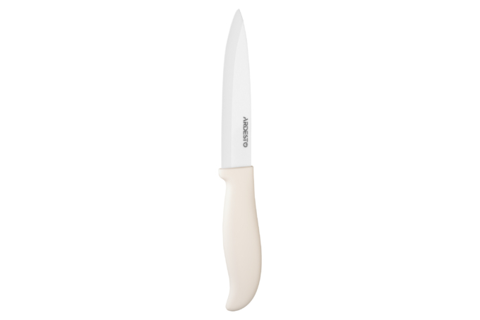 ARDESTO Ceramic Slicing Knife Fresh 24.5 cm, white, ceramics/plastic