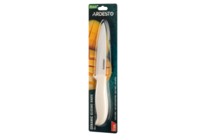 ARDESTO Ceramic Slicing Knife Fresh 24.5 cm, white, ceramics/plastic