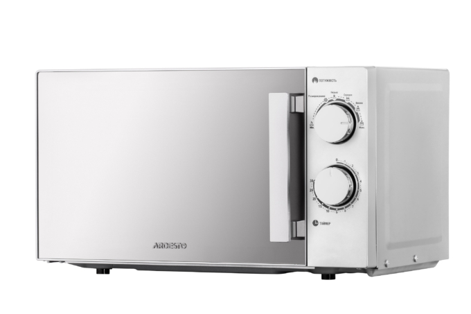 ARDESTO Microwave oven, 20L, mechanical control, 800W, handle opening, silver