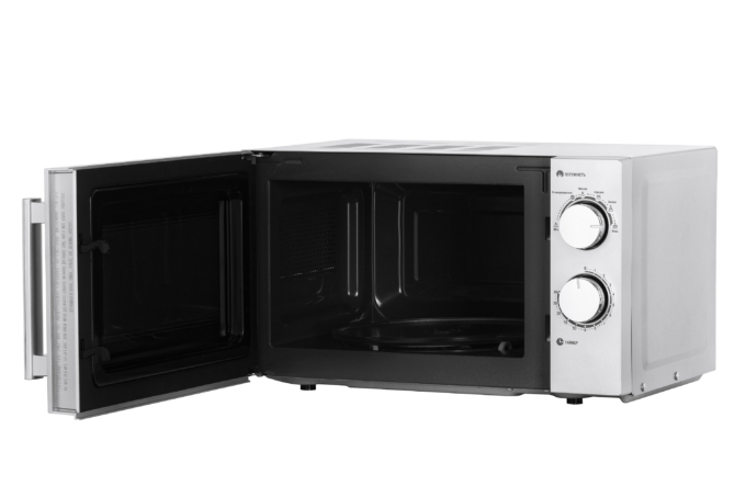 ARDESTO Microwave oven, 20L, mechanical control, 800W, handle opening, silver