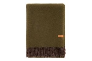 ARDESTO Blanket Leonardo Doubleface, 140x200cm, 100% wool, khaki-brown