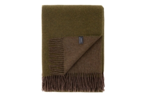 ARDESTO Blanket Leonardo Doubleface, 140x200cm, 100% wool, khaki-brown