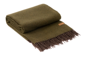 ARDESTO Blanket Leonardo Doubleface, 140x200cm, 100% wool, khaki-brown