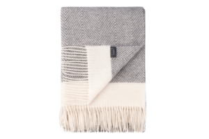 ARDESTO Blanket Leonardo Bianco, 140x200cm, 100% wool, grey