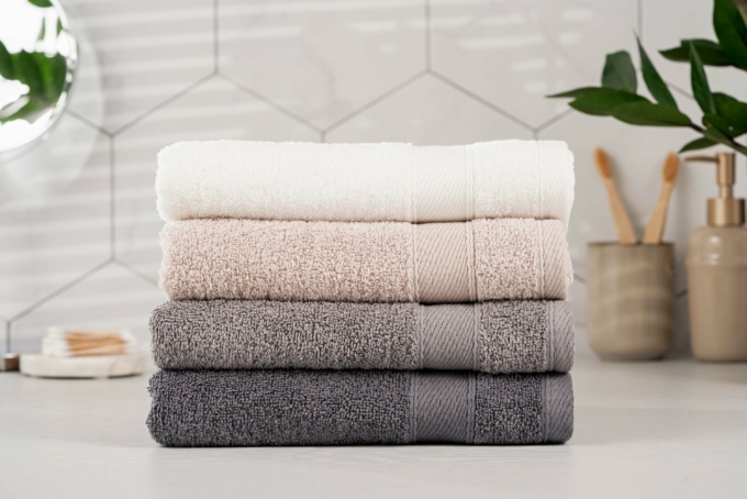 ARDESTO Terry towel SuperSoft, beige, 70x140cm, 100% cotton