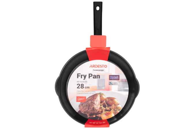 ARDESTO Fry pan Gemini Ravenna, 28cm, aluminium, black