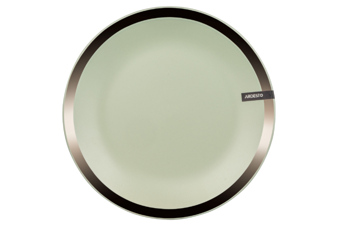 ARDESTO Dinner plate Liguria, 26 cm, Green bay, ceramics