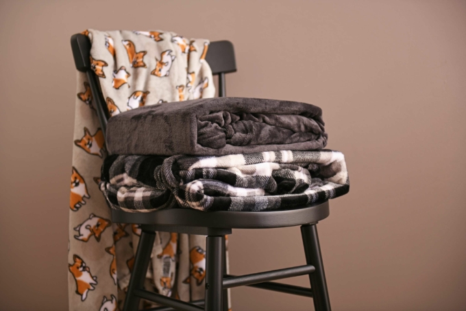 ARDESTO Плед Flannel, 160х200см, корги, 100% полиэстер