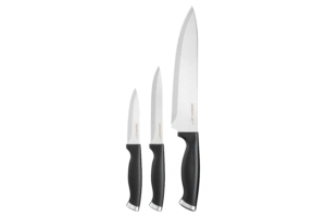 ARDESTO Gemini Gourmet Knives Set 3 pcs, black, stainless steel, plastic