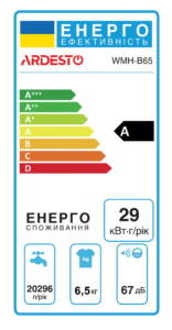 ARDESTO Пральна машина напівавтомат., 6.5кг, 1350, A, 45см, білий