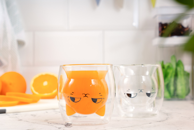 ARDESTO Double wall borosilicate glass mug set Animals, 200 ml, 2 pcs