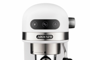 ARDESTO coffe maker carob YCM-E1500, 1.4L, ground, hand capuchino maker, cup warmer, white