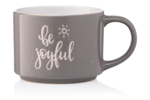 ARDESTO Mug Be joyful, 330 ml, gray, ceramics