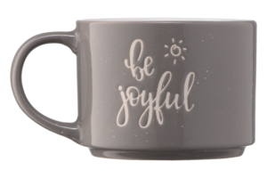 ARDESTO Mug Be joyful, 330 ml, gray, ceramics