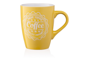 ARDESTO Mug With love 330 ml, yellow, ceramics