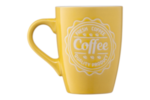 ARDESTO Mug With love 330 ml, yellow, ceramics