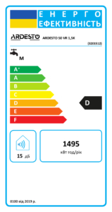 ARDESTO Водонагрівач електр. NEU NTS 50 VR 1.5K круглий, 50л, 1,5кВт, мех. кер-ння, D, Італія, білий