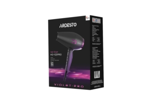 ARDESTO Фен Violet PRO HD-Y221PRO ,1750-2100Вт, 2 швидкості, 3темп.режими,дифузор, чорний