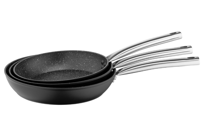 ARDESTO Fry pan Gemini Abetone, 24cm, aluminium, black