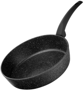 ARDESTO Deep Fry pan with lid Gemini Gourmet Viareggio, 26cm, aluminium, black