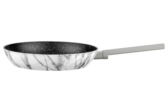 ARDESTO Fry pan Gemini Marmo, 26cm, aluminium, gray