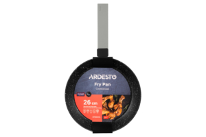 ARDESTO Fry pan Gemini Marmo, 26cm, aluminium, gray