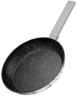 ARDESTO Fry pan Gemini Marmo, 26cm, aluminium, gray