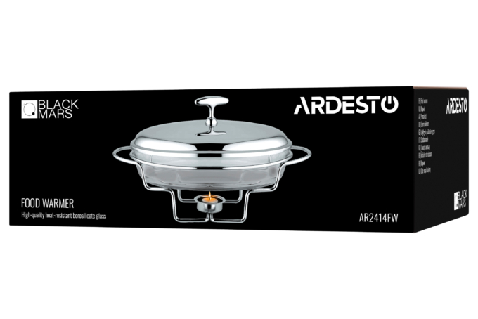 ARDESTO Food warmer BLACK MARS, oval, 3l