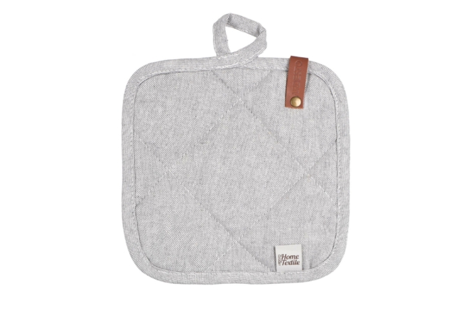 ARDESTO Potholder Oliver, 20x20cm, 100% cotton, filling: batting, gray