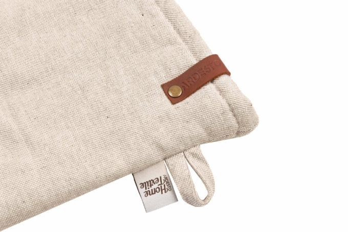 ARDESTO Oven mitten Oliver, beige, 100% cotton (filling batting)