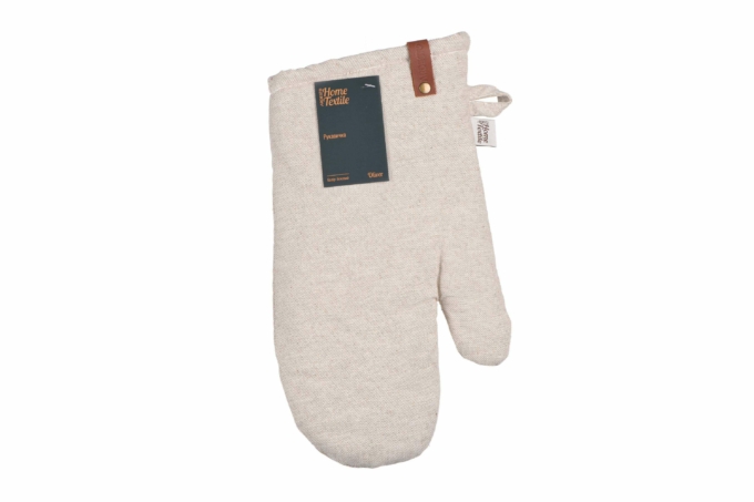 ARDESTO Oven mitten Oliver, beige, 100% cotton (filling batting)