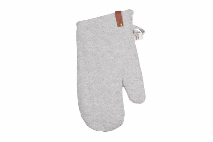 ARDESTO Oven mitten Oliver, gray, 100% cotton (filling batting)