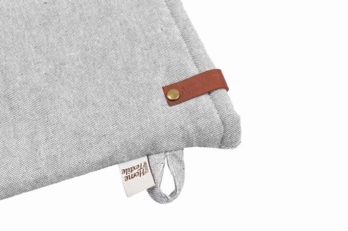 ARDESTO Oven mitten Oliver, gray, 100% cotton (filling batting)