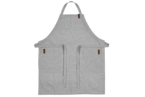 ARDESTO Apron Oliver gray, 100% cotton