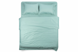 ARDESTO Fitted Sheet Mix&Match, sateen, sage, 160×200+30cm, 100% cotton