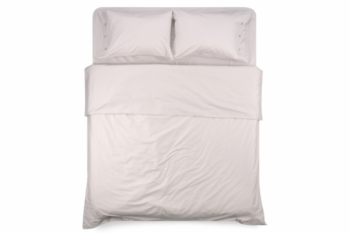 ARDESTO Fitted Sheet Mix&Match, sateen, ivory, 180×200+30cm, 100% cotton