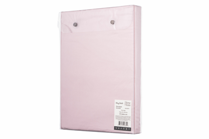 ARDESTO Fitted Sheet Mix&Match, sateen, blush, 90х200+30cm, 100% cotton