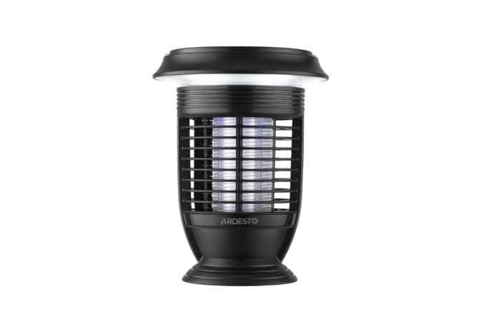 ARDESTO mosquito killer lantern, 5W, 14 hours oper. time, 6000-6500K, solar powered, battery cap. 2000 mAh, USB-C/USB-A, black