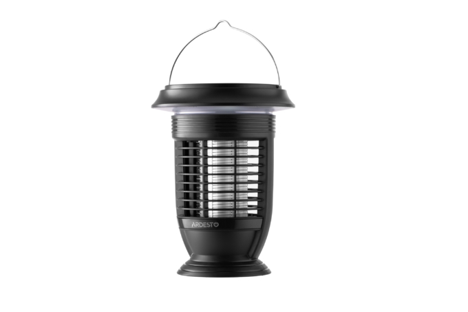 ARDESTO mosquito killer lantern, 5W, 14 hours oper. time, 6000-6500K, solar powered, battery cap. 2000 mAh, USB-C/USB-A, black