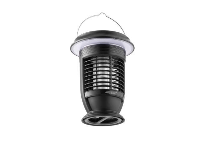 ARDESTO mosquito killer lantern, 5W, 14 hours oper. time, 6000-6500K, solar powered, battery cap. 2000 mAh, USB-C/USB-A, black