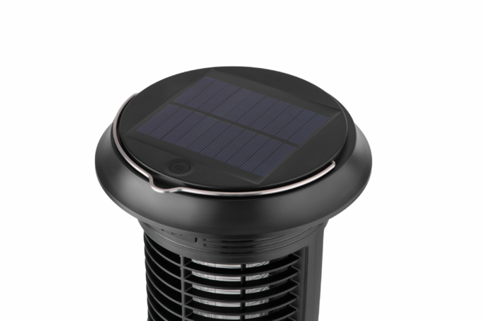 ARDESTO mosquito killer lantern, 5W, 14 hours oper. time, 6000-6500K, solar powered, battery cap. 2000 mAh, USB-C/USB-A, black