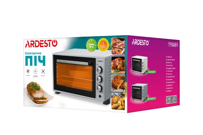 ARDESTO Table oven 1700W, 48L, timer, lamp, grey