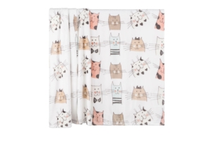 ARDESTO Flannel blanket, 160×200 cm, kitties, 100% polyester