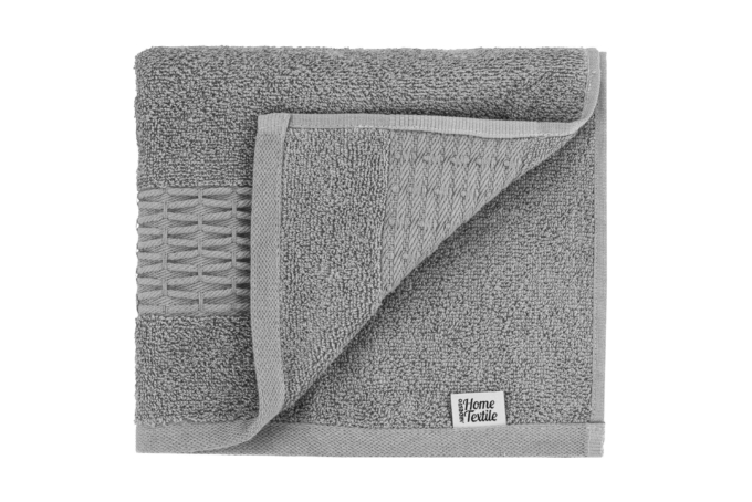 ARDESTO Terry towel set Lotus 2 pcs., 50х90cm, 70х140cm, 100% cotton, grey