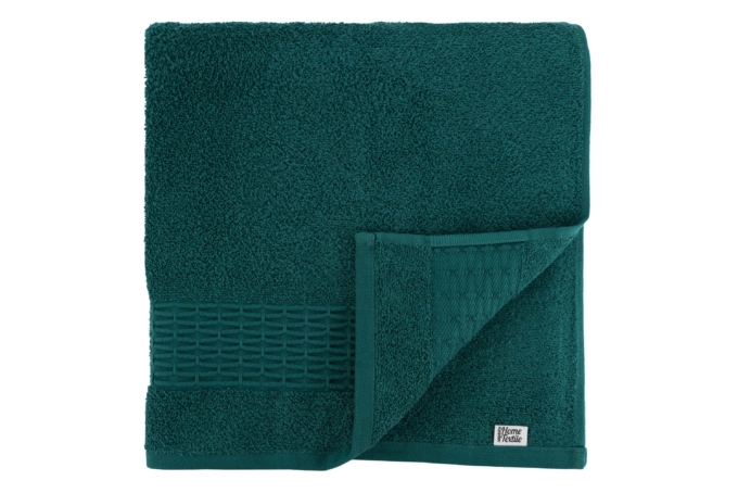 ARDESTO Terry towel set Lotus 2 pcs., 50х90cm, 70х140cm, 100% cotton, emerald